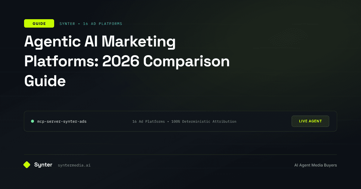 Agentic AI Marketing Platforms: 2026 Comparison Guide