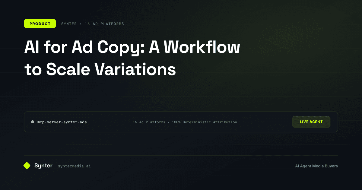 AI for Ad Copy: A Workflow to Scale Variations