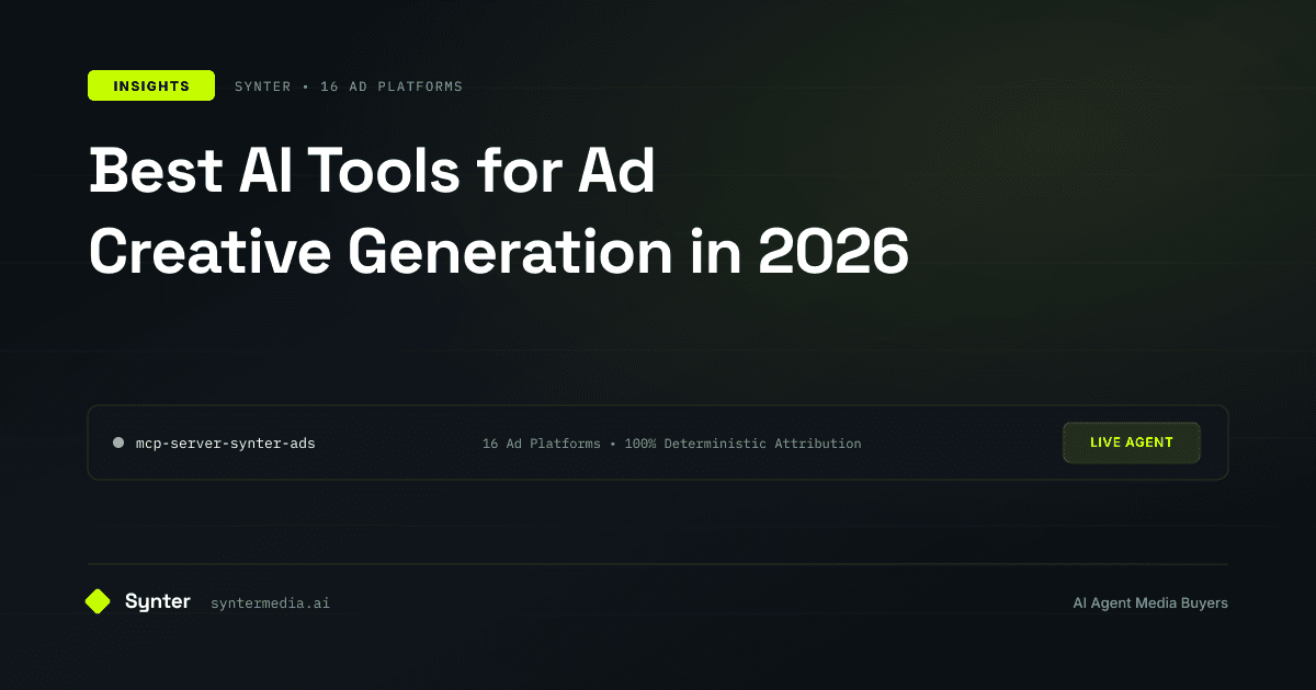 Best AI Tools for Ad Creative Generation in 2026