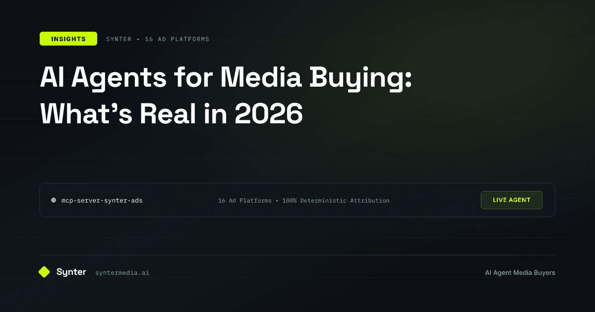 AI Agents for Media Buying: What's Real in 2026