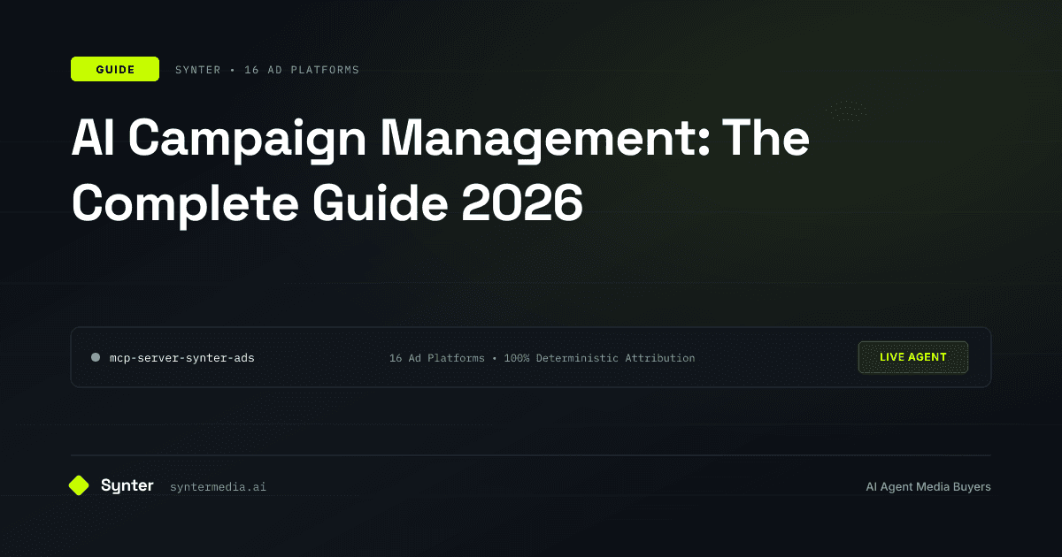 AI Campaign Management: The Complete Guide 2026