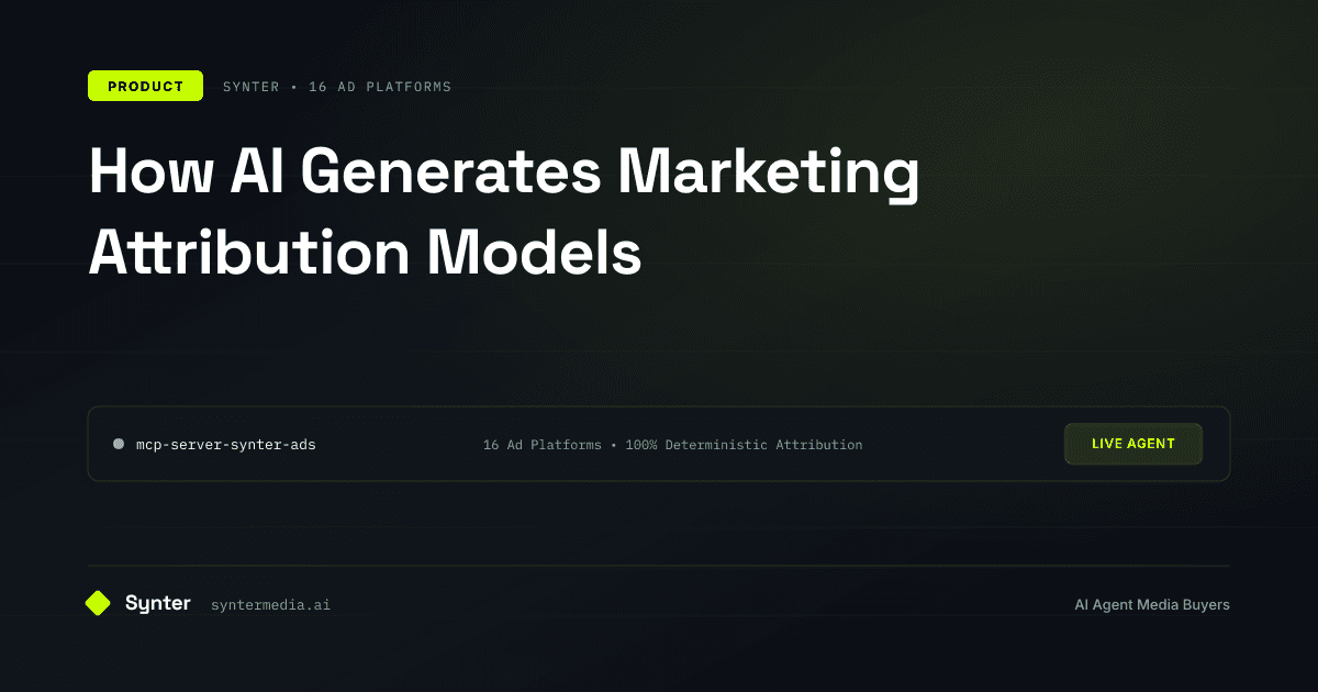 How AI Generates Marketing Attribution Models