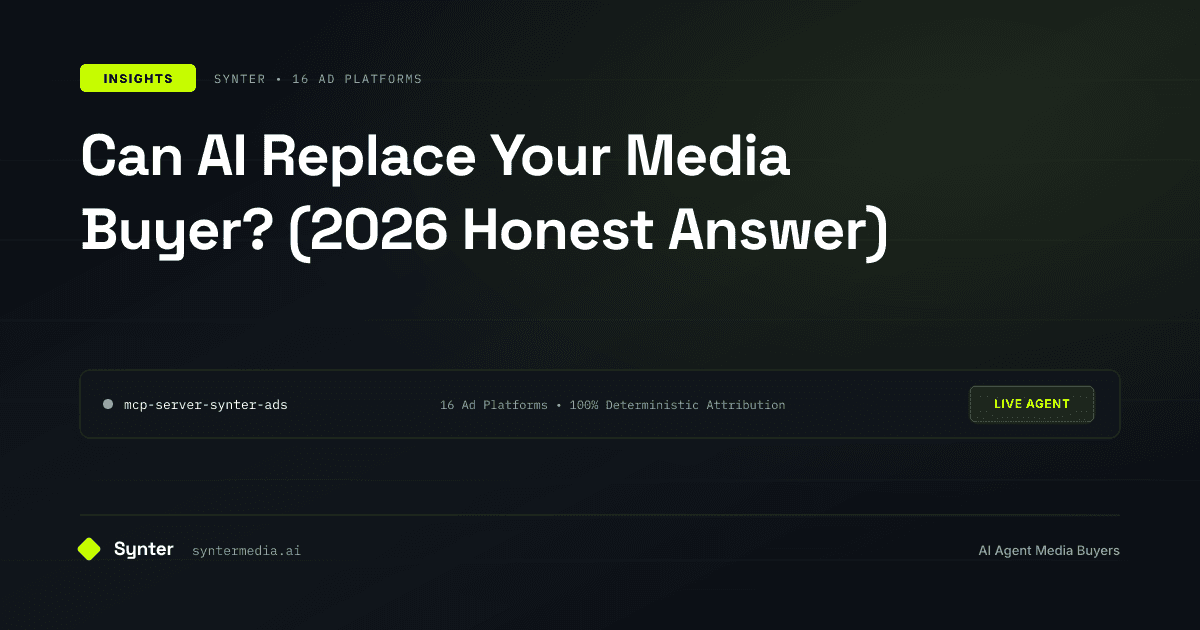 Can AI Replace Your Media Buyer? (2026 Honest Answer)