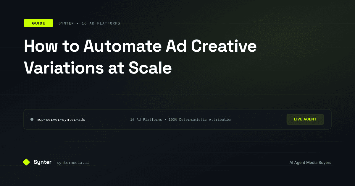 How to Automate Ad Creative Variations at Scale