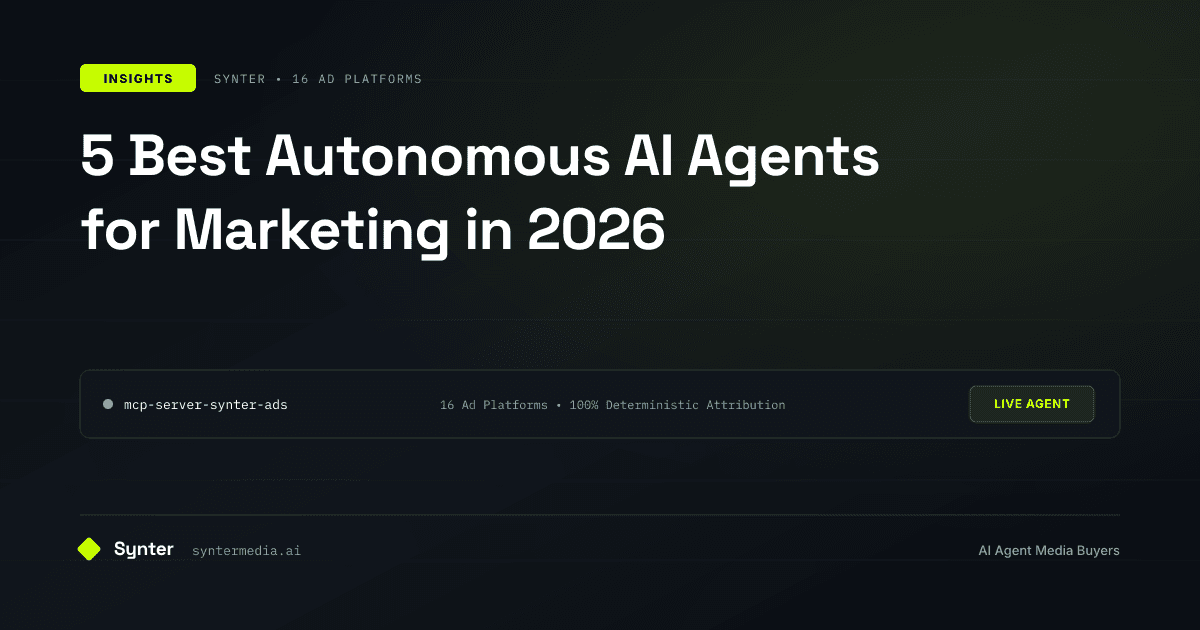 5 Best Autonomous AI Agents for Marketing in 2026