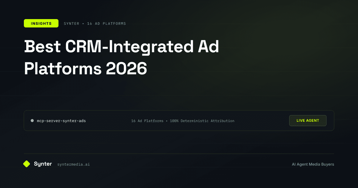 Best CRM-Integrated Ad Platforms 2026