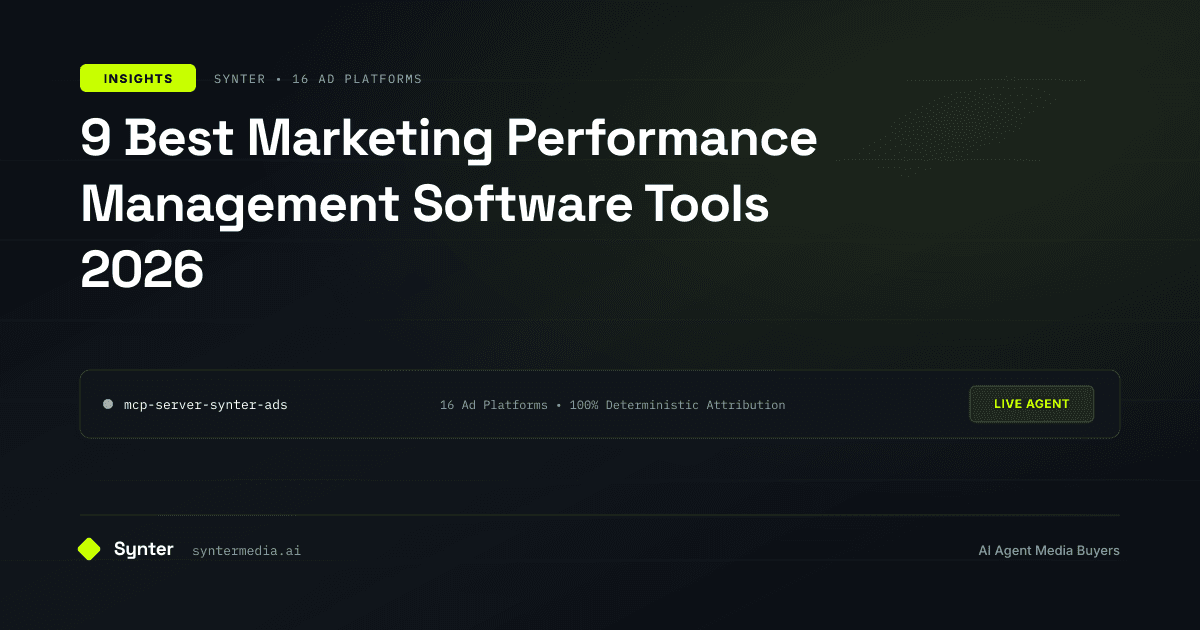 9 Best Marketing Performance Management Software Tools 2026
