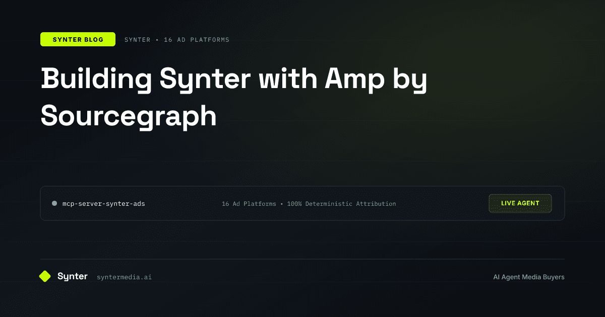 Building Synter with Amp by Sourcegraph