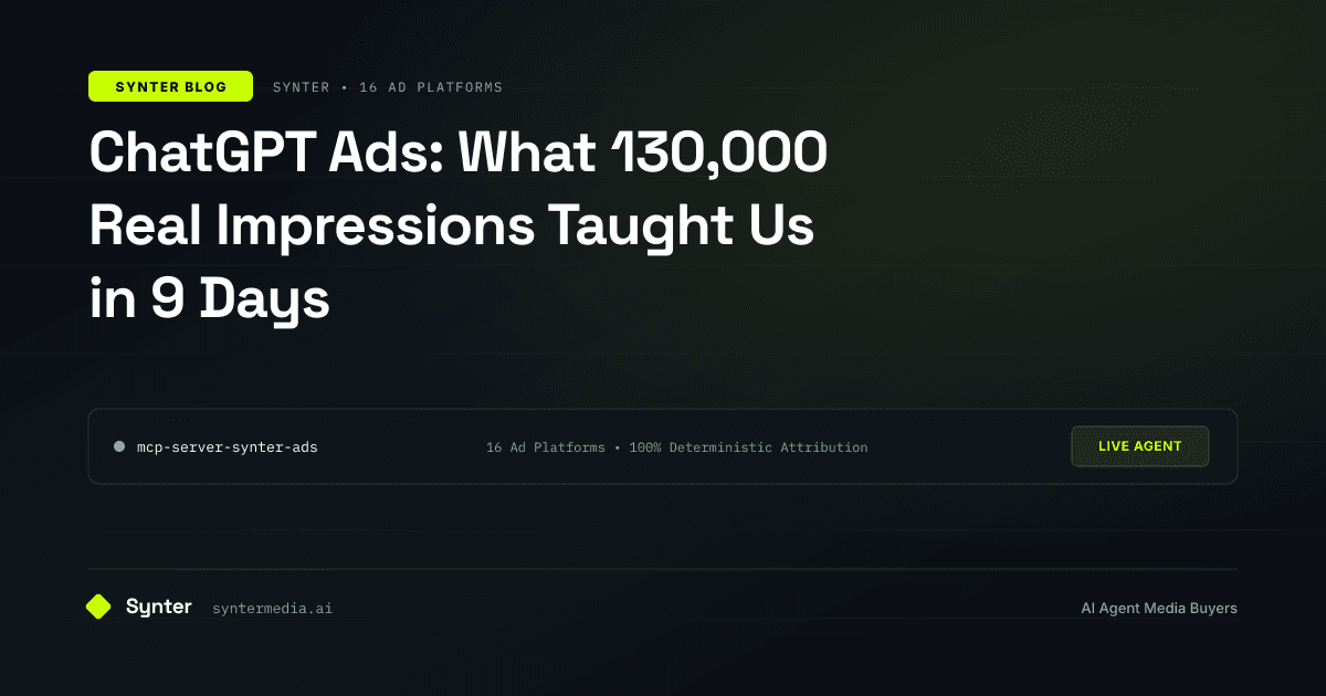 ChatGPT Ads: What 130,000 Real Impressions Taught Us in 9 Days