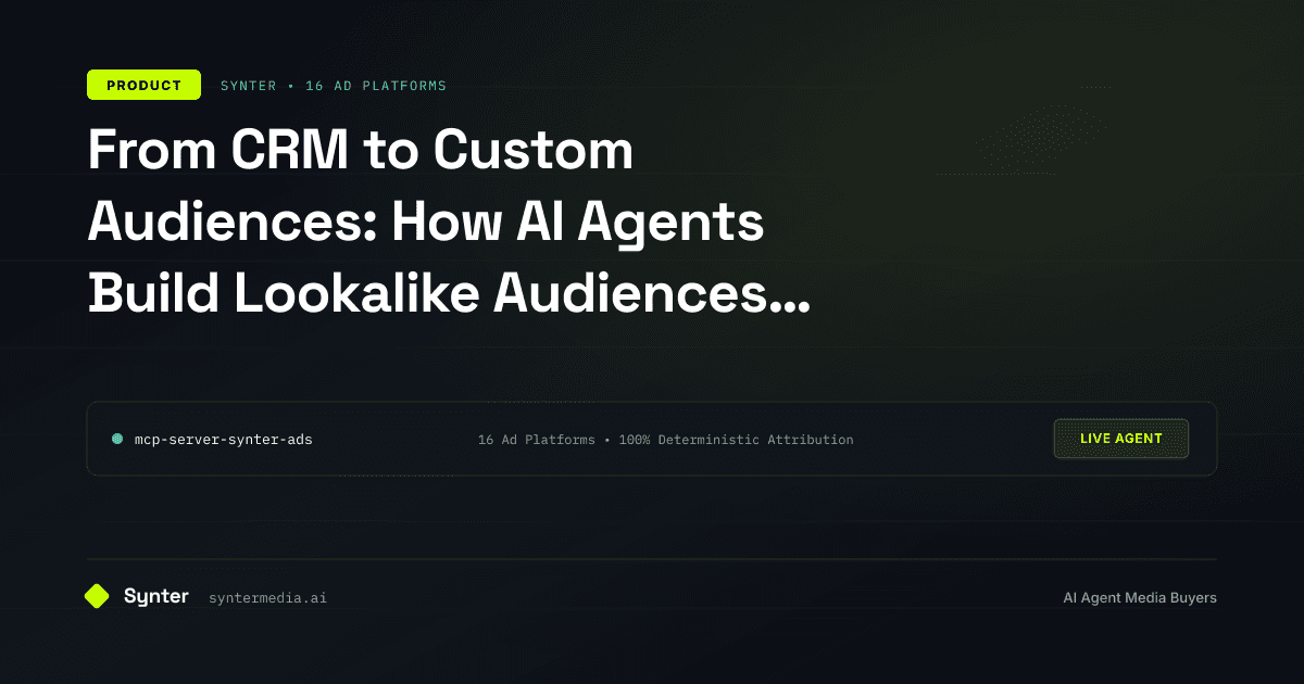 From CRM to Custom Audiences: How AI Agents Build Lookalike Audiences Automatically
