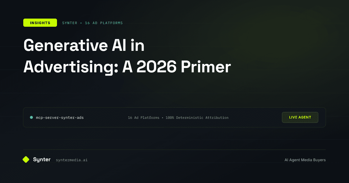 Generative AI in Advertising: A 2026 Primer