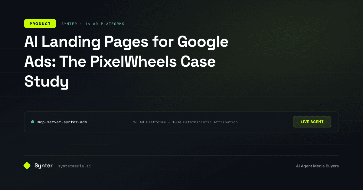 AI Landing Pages for Google Ads: The PixelWheels Case Study