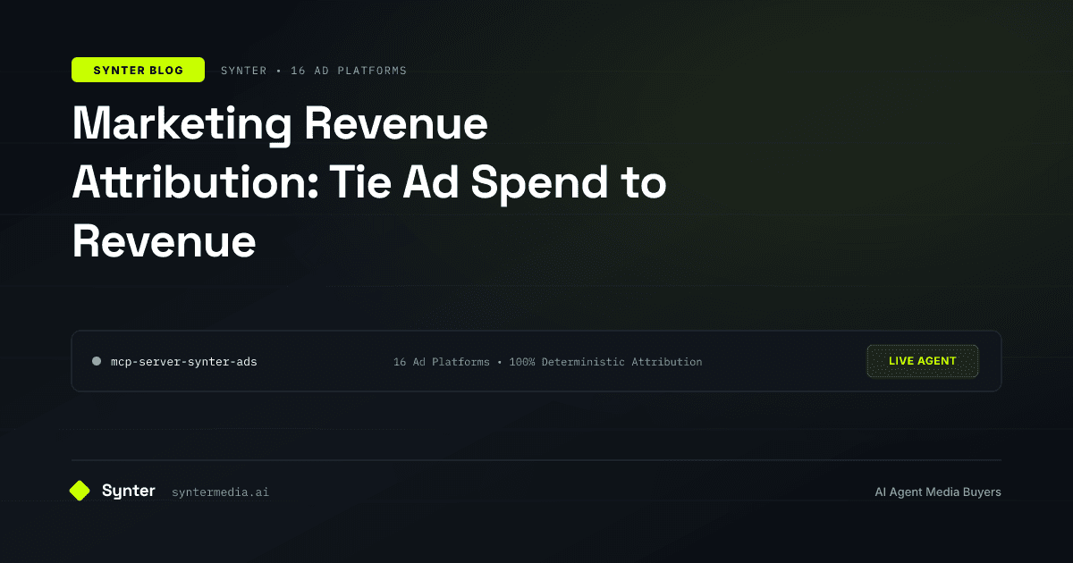 Marketing Revenue Attribution: Tie Ad Spend to Revenue