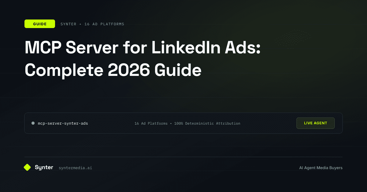 MCP Server for LinkedIn Ads: Complete 2026 Guide