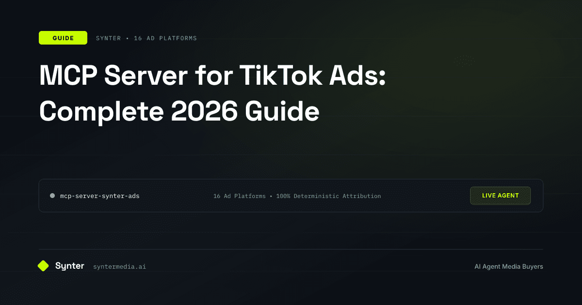 TikTok Ads MCP & AI Connector for Claude, ChatGPT, Cursor (43 Platforms)