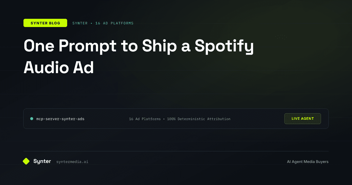 One Prompt to Ship a Spotify Audio Ad