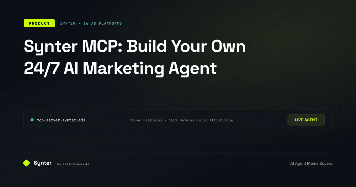 Synter MCP: Build Your Own 24/7 AI Marketing Agent