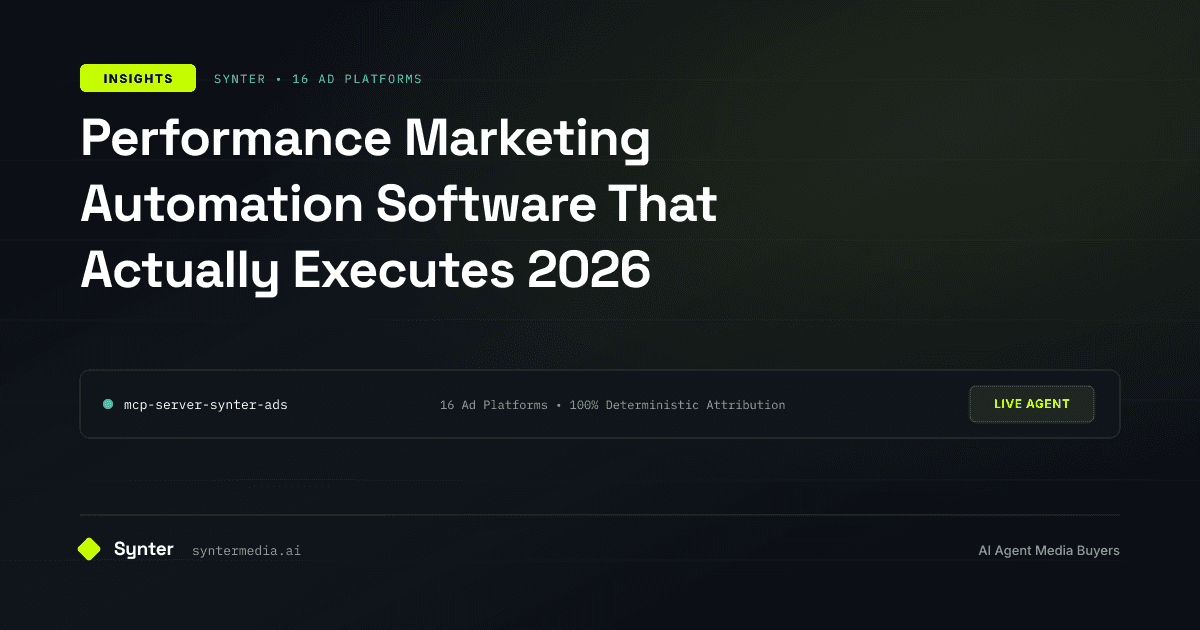 Performance Marketing Automation Software That Actually Executes 2026