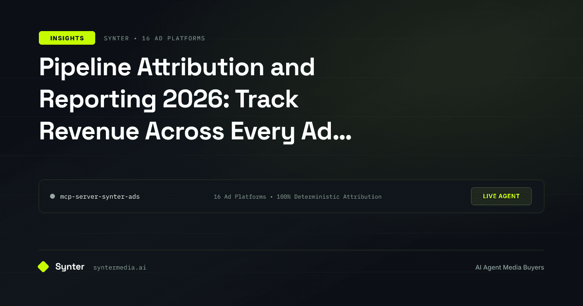 Pipeline Attribution and Reporting 2026: Track Revenue Across Every Ad Platform