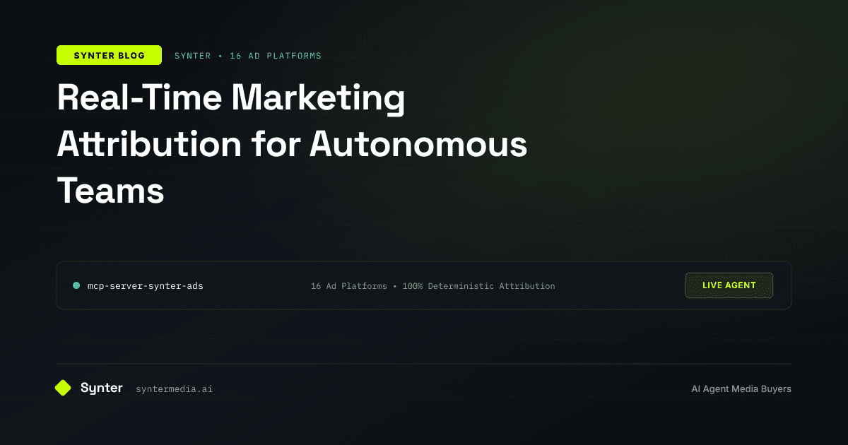 Real-Time Marketing Attribution for Autonomous Teams