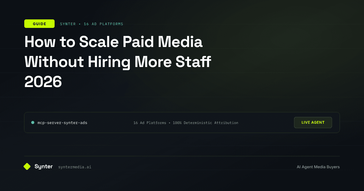 How to Scale Paid Media Without Hiring More Staff 2026