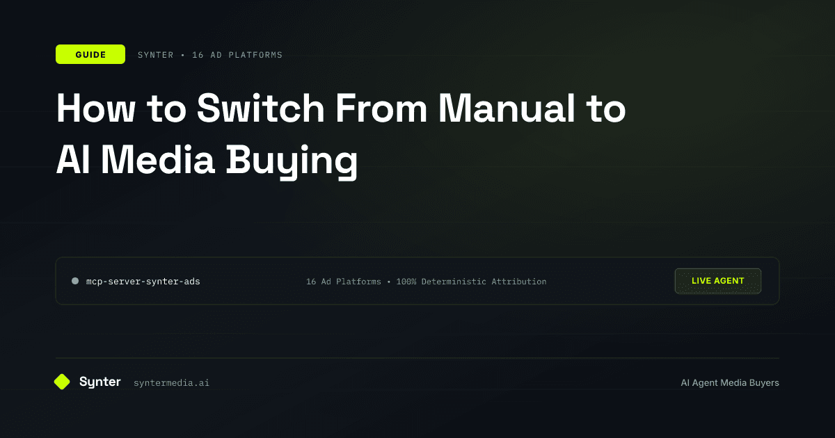 How to Switch From Manual to AI Media Buying