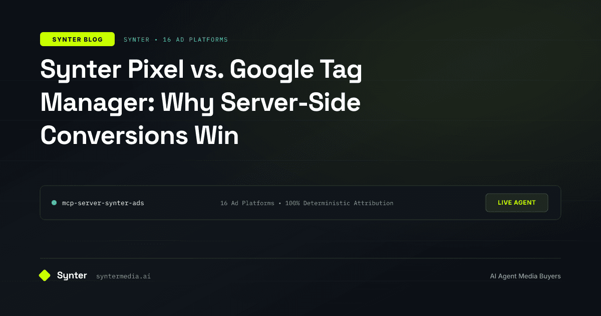 Synter Pixel vs. Google Tag Manager: Why Server-Side Conversions Win