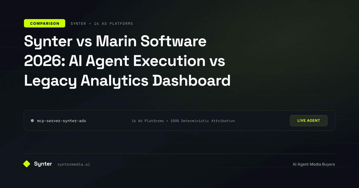 Synter vs Marin Software 2026: AI Agent Execution vs Legacy Analytics Dashboard