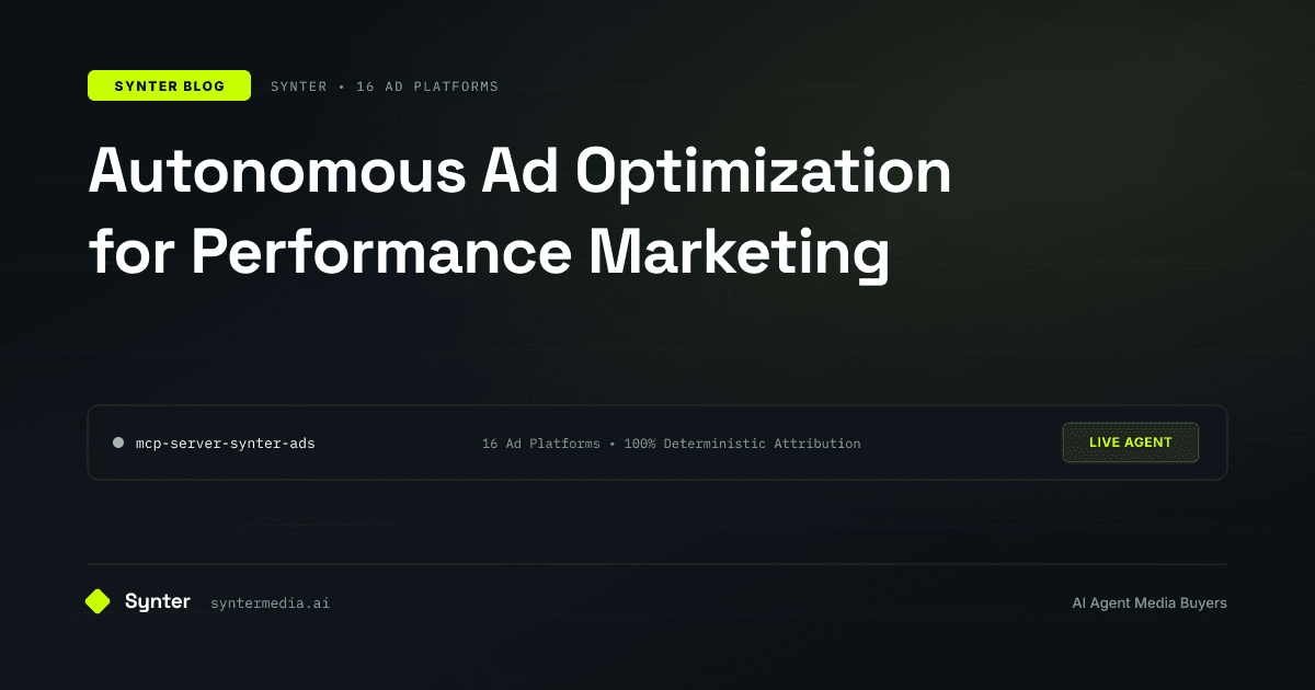 Autonomous Ad Optimization for Performance Marketing