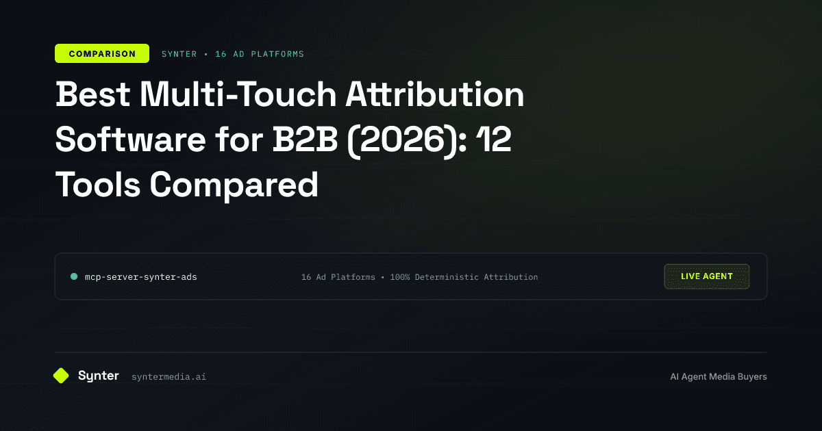 Best Multi-Touch Attribution Software for B2B (2026): 12 Tools Compared