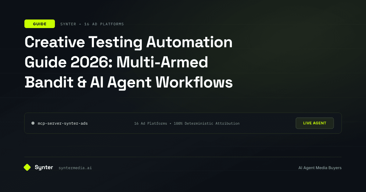 Creative Testing Automation Guide 2026: Multi-Armed Bandit & AI Agent Workflows