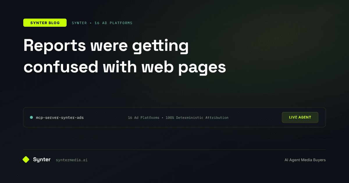 Document Reports vs HTML Pages: Two Artifact Classes, One Editable Surface