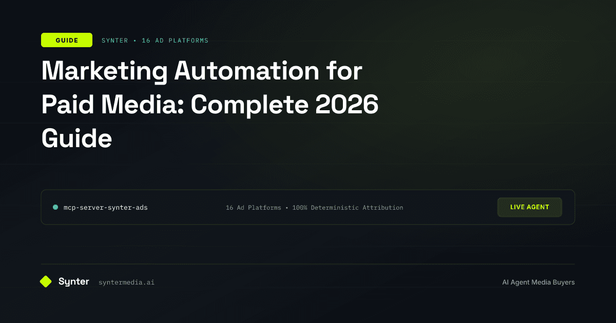 Marketing Automation for Paid Media: Complete 2026 Guide