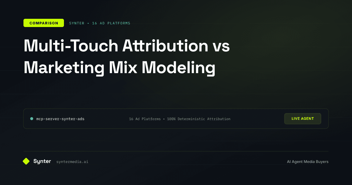 Multi-Touch Attribution vs Marketing Mix Modeling