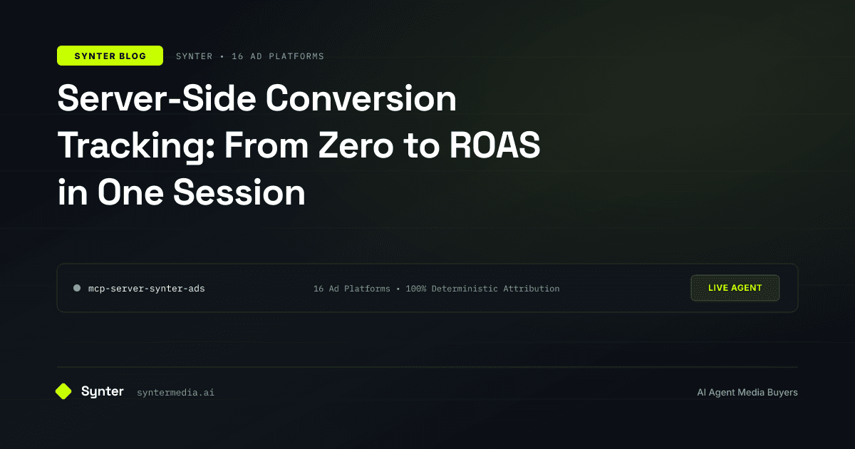Server-Side Conversion Tracking: From Zero to ROAS in One Session